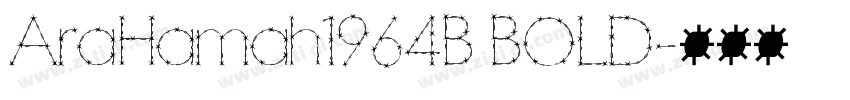 AraHamah1964B BOLD字体转换